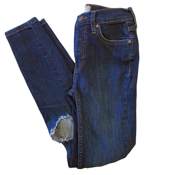 Free People Busted Knee Skinny Jeans - Picture 4 of 7
